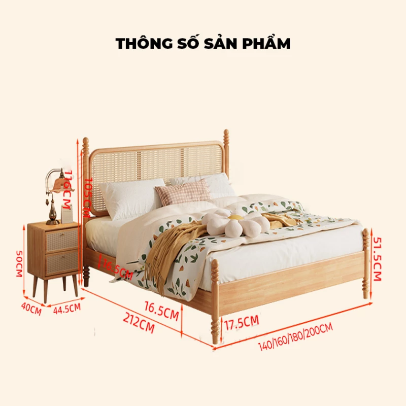Giường ngủ Togismart GM73 thuộc Dream Series nổi bật với thiết kế phối mây thủ công cùng gỗ tự nhiên cao cấp, mang đậm phong cách Đông Dương sang trọng và thanh lịch. Từng chi tiết được chăm chút kỹ lưỡng, tạo cảm giác ấm cúng và gần gũi với thiên nhiên. Sản phẩm lý tưởng cho phòng ngủ yêu thích nét đẹp truyền thống và hiện đại.