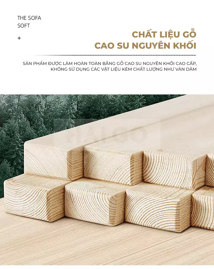 Giường Ngủ Gỗ Tự Nhiên Phong Cách Hàn Quốc GN033