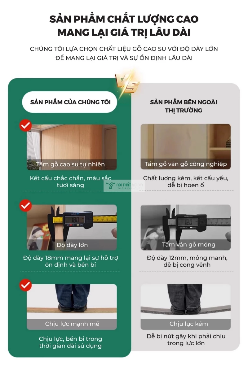 ưu điểm của Giường ngủ gỗ tự nhiên phong cách hiện đại, thanh lịch BR170