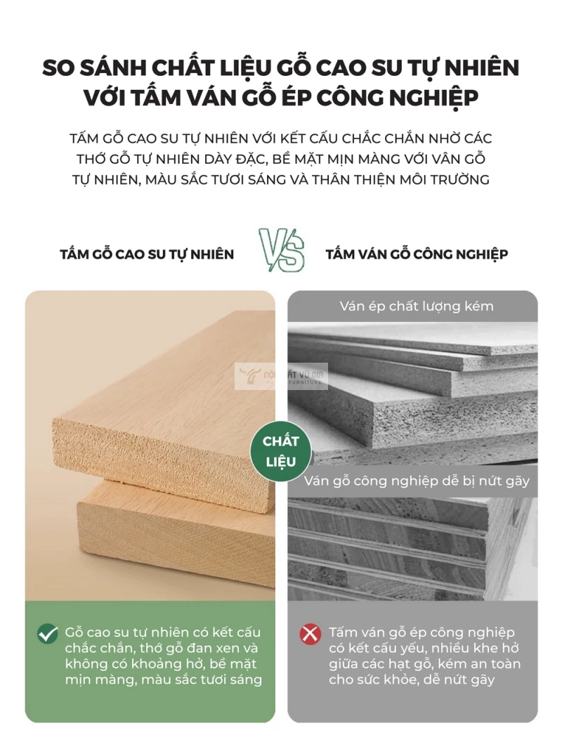 ưu điểm chất liệu của Giường ngủ gỗ tự nhiên phong cách hiện đại, thanh lịch BR170