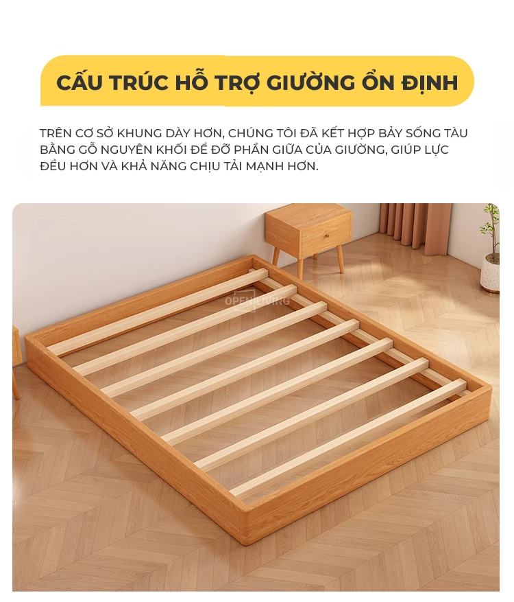 Giường ngủ gỗ tự nhiên thanh lịch cao cấp OpenLiving OGG 038 mang đến vẻ đẹp sang trọng và tinh tế cho phòng ngủ. Với thiết kế tinh xảo và chất liệu gỗ cao cấp, sản phẩm không chỉ bền bỉ mà còn tạo cảm giác thư giãn tối ưu.