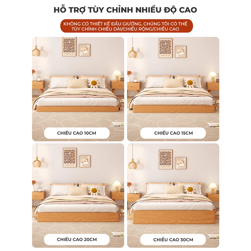 Giường ngủ gỗ tự nhiên thanh lịch cao cấp OpenLiving OGG 038 mang đến vẻ đẹp sang trọng và tinh tế cho phòng ngủ. Với thiết kế tinh xảo và chất liệu gỗ cao cấp, sản phẩm không chỉ bền bỉ mà còn tạo cảm giác thư giãn tối ưu.