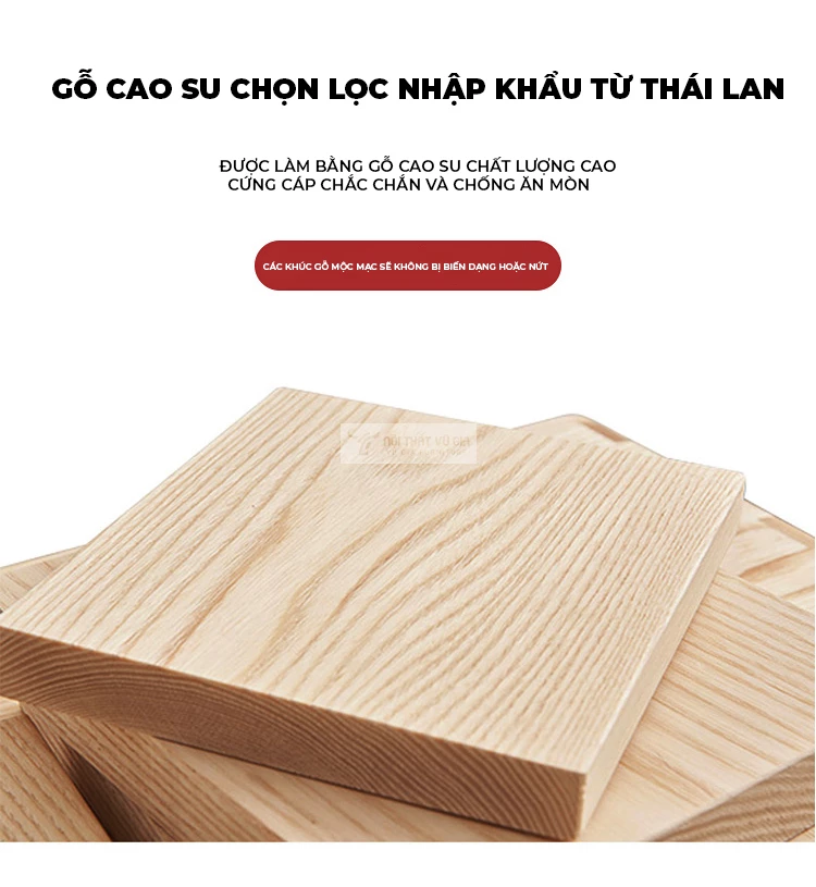 chất liệu của Giường ngủ gỗ tự nhiên thiết kế hiện đại BR111