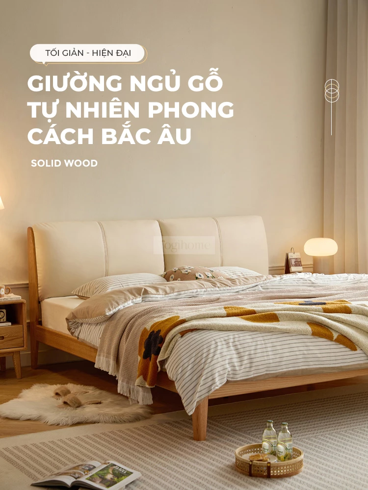 Giường gỗ tự nhiên Togismart GM 047 là một lựa chọn đáng xem xét cho không gian nghỉ ngơi của bạn. Chất liệu được làm từ gỗ thông tự nhiên, mang đến vẻ ấm áp và gần gũi với thiên nhiên. Thiết kế đơn giản và hiện đại giường có kiểu dáng tối giản, nhưng không kém phần sang trọng.