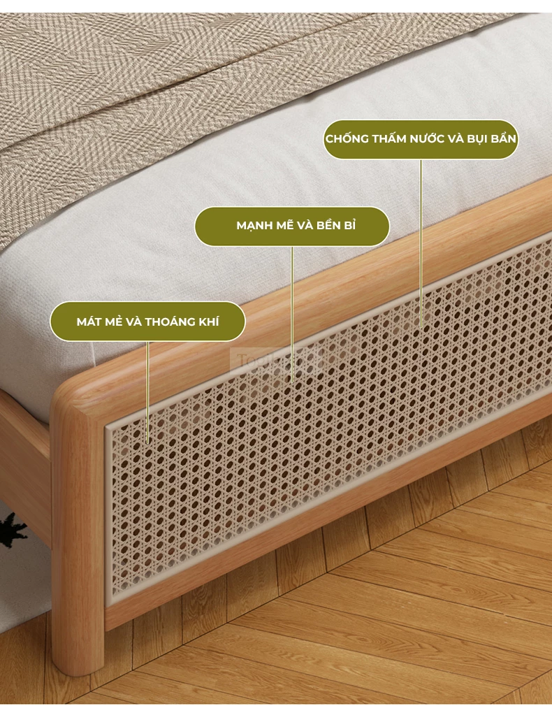 Togismart GM70 là mẫu giường ngủ thuộc dòng Dream Series, được làm từ gỗ tự nhiên bền chắc, thân thiện với môi trường. Thiết kế tối giản, hiện đại với đường nét tinh gọn, phù hợp với phòng ngủ phong cách Nhật – Hàn. GM70 mang đến không gian nghỉ ngơi thư giãn, sang trọng, dễ kết hợp với các món nội thất khác.