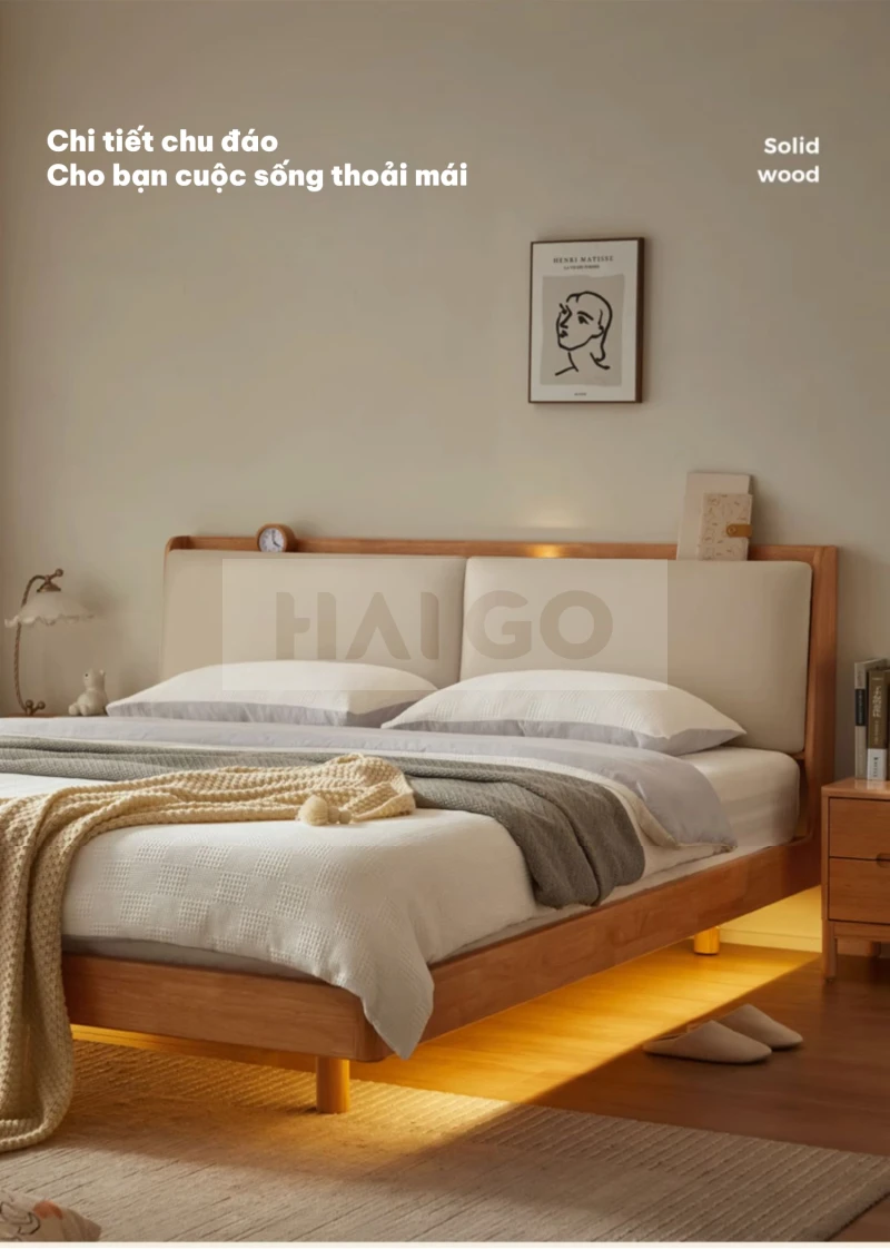 Giường Ngủ Phong Cách Hàn Haigo GNG018