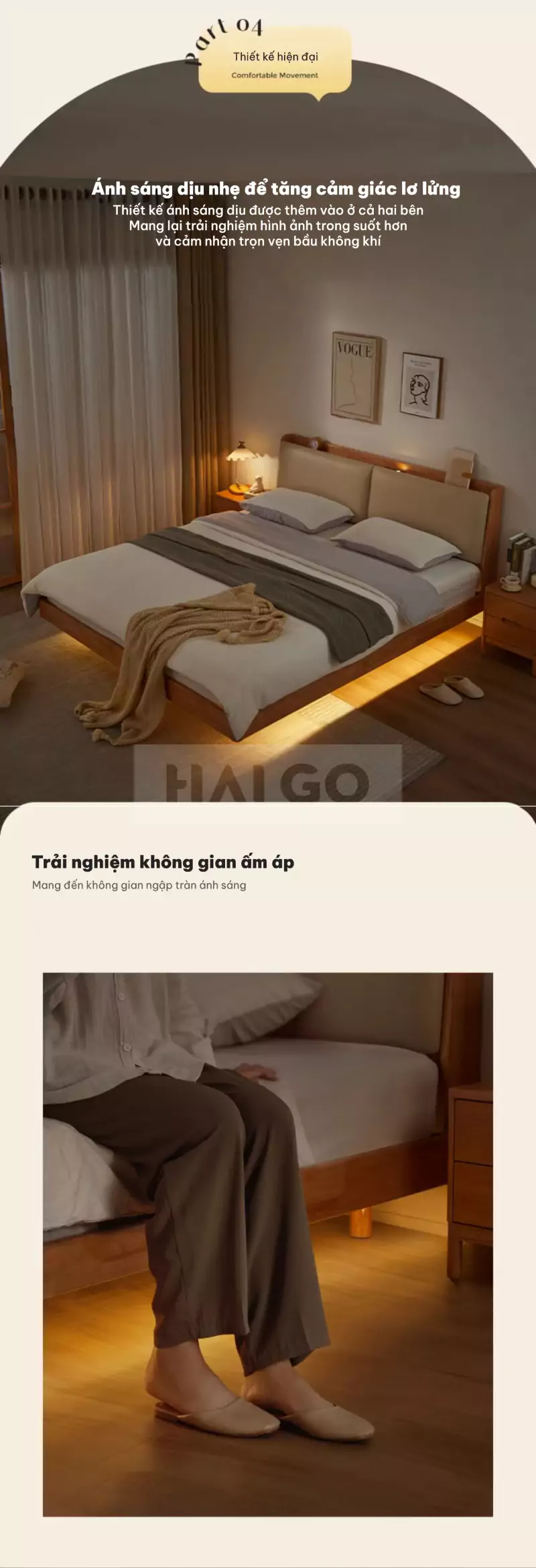 Giường Ngủ Phong Cách Hàn Haigo GNG018