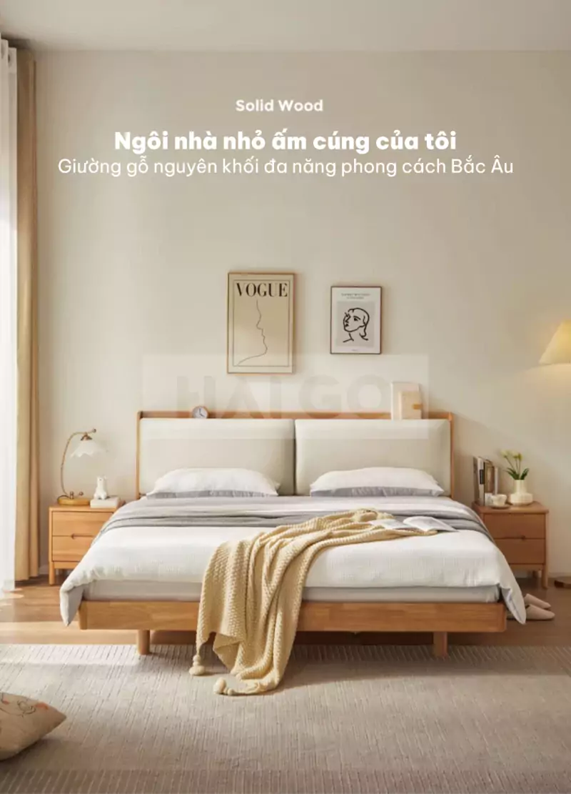 Giường Ngủ Phong Cách Hàn Haigo GNG018