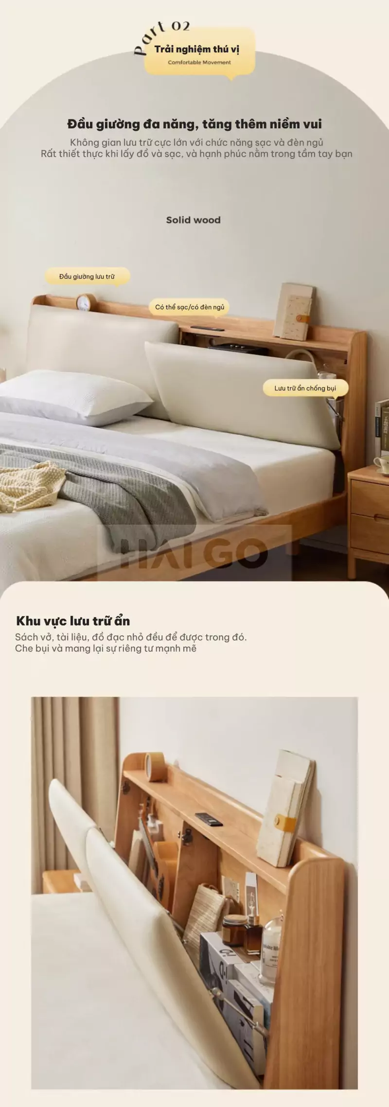 Giường Ngủ Phong Cách Hàn Haigo GNG018