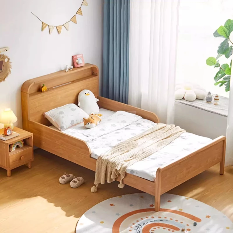 Giường Ngủ Trẻ Em Gỗ Tự Nhiên Có Tấm Chắn 2 Bên GTE 117 được làm từ gỗ tự nhiên bền chắc, thiết kế tấm chắn hai bên giúp bé an toàn khi ngủ. Kiểu dáng đơn giản, thân thiện với trẻ nhỏ, phù hợp mọi không gian. Lựa chọn lý tưởng cho phòng ngủ trẻ em hiện đại và tiện nghi.