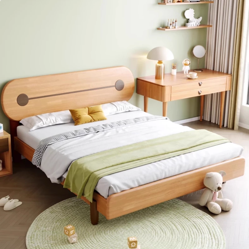 Giường Ngủ Trẻ Em Gỗ Tự Nhiên Hiện Đại Bo Cong Mềm Mại GTE 112 được thiết kế hiện đại với các đường bo cong mềm mại, an toàn cho bé. Chất liệu gỗ tự nhiên cao cấp, thân thiện và bền chắc. Kiểu dáng tinh tế, dễ phối hợp nội thất, mang đến không gian ngủ ấm áp và an toàn cho trẻ.