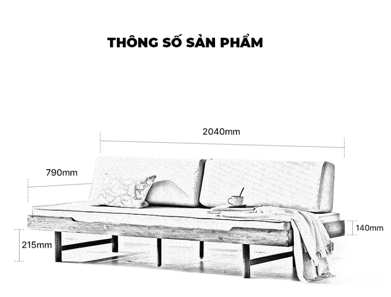 Giường sofa 2 trong 1 OpenLiving OSF 065 làm từ gỗ tự nhiên, mang phong cách Hàn hiện đại, kết hợp giữa thẩm mỹ và tiện ích. Thiết kế thông minh giúp bạn dễ dàng chuyển đổi từ sofa thành giường ngủ, tối ưu không gian sống và tạo điểm nhấn trang nhã cho căn phòng.