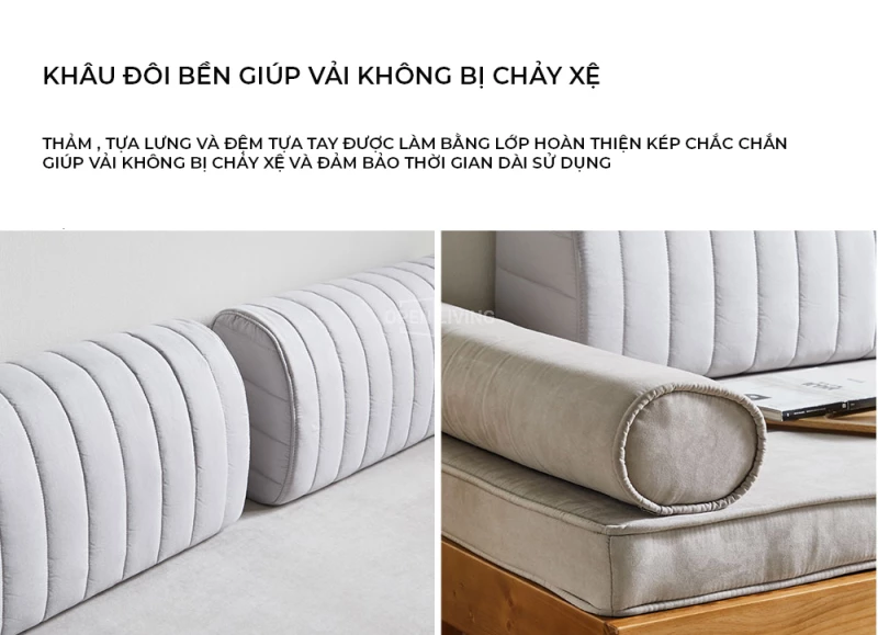 Giường sofa 2 trong 1 OpenLiving OSF 066 với thiết kế gỗ tự nhiên, phong cách tối giản hiện đại, là sự kết hợp hoàn hảo giữa tiện ích và thẩm mỹ. Sản phẩm dễ dàng chuyển đổi từ sofa thành giường, giúp tối ưu hóa không gian sống và mang lại cảm giác thoải mái, thanh lịch.