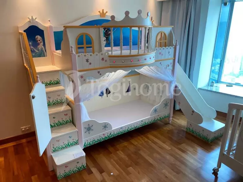 Giường tầng thiết kế công chúa cho bé gái