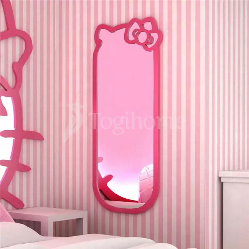 Nội thất phòng ngủ Hello Kitty - Gương hình Hello Kitty dễ thương