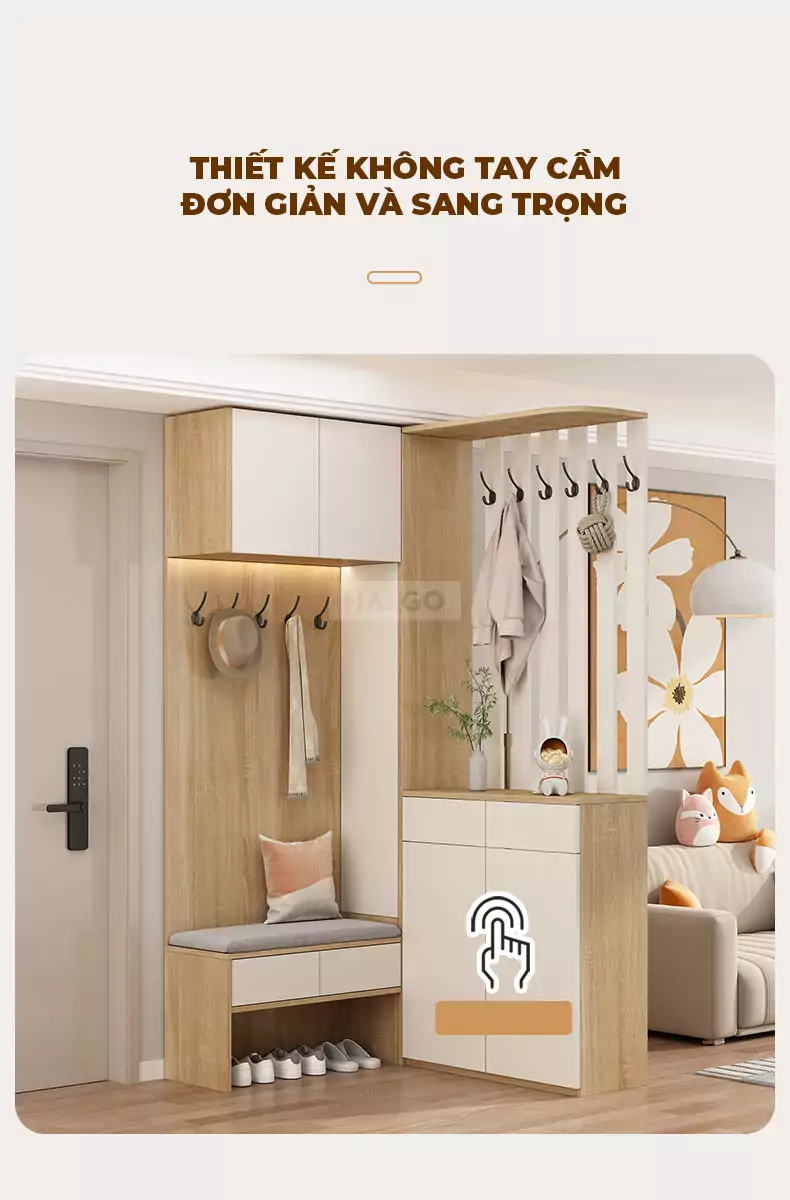 Hệ Tủ Giày Đa Năng Kết Hợp Haigo TG163