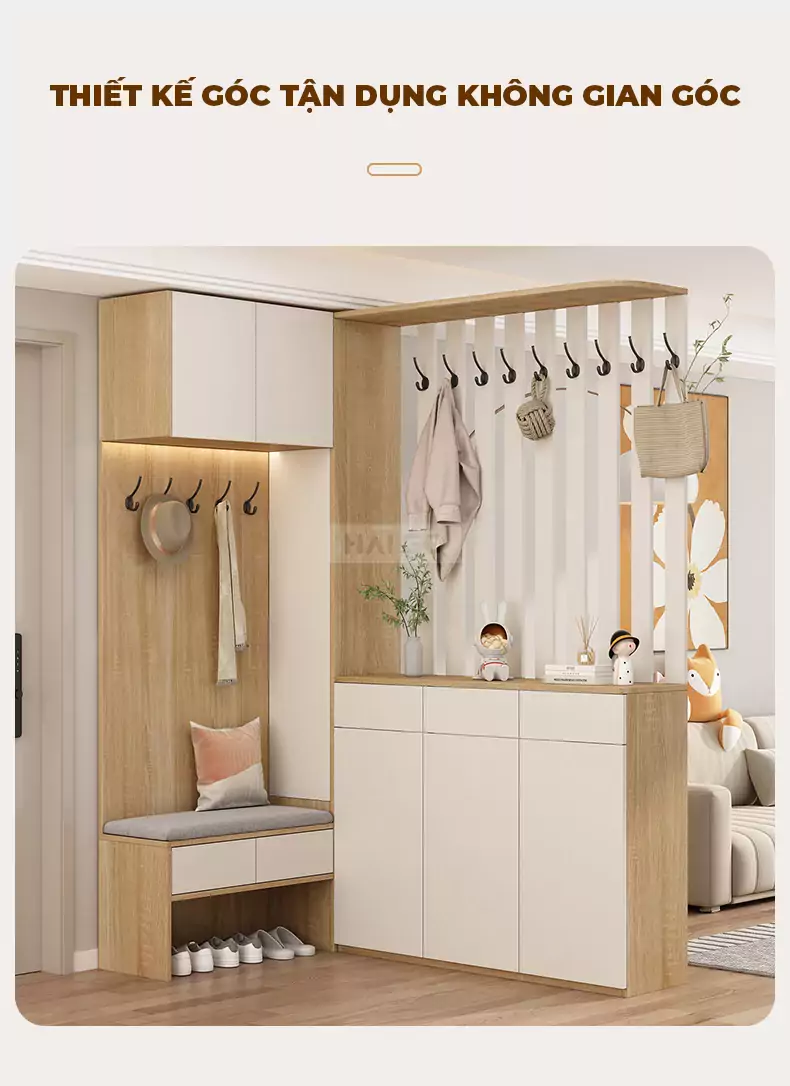 Hệ Tủ Giày Đa Năng Kết Hợp Haigo TG163