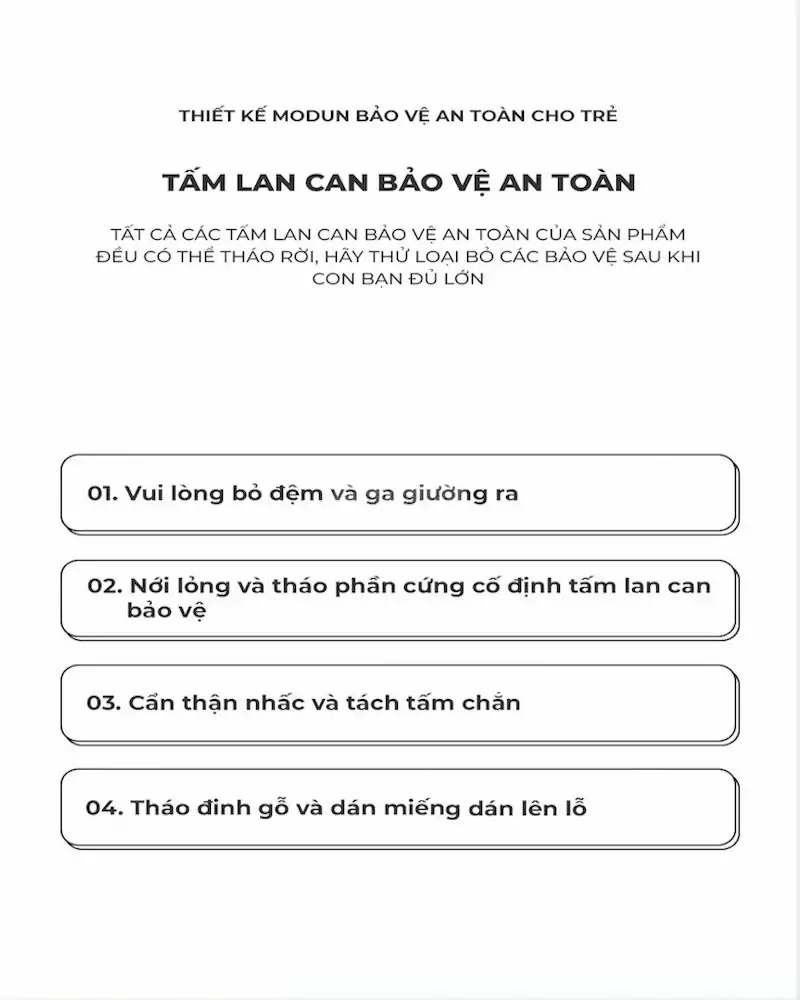 Hướng dẫn cách sử dụng Giường Trẻ Em Togismart GN012