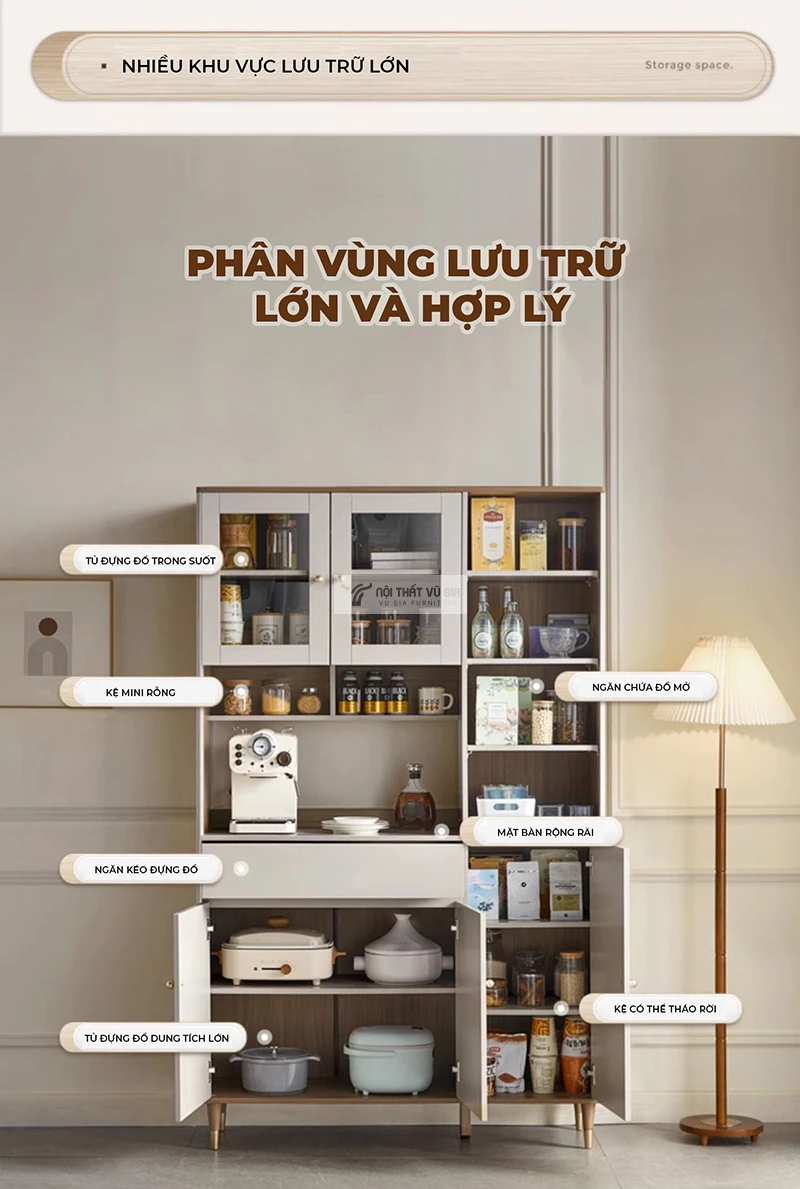 kết cấu của Kệ bếp đa năng thiết kế độc đáo KC67