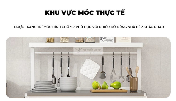 thiết kế thông minh tiện lợi của Kệ bếp nhiều tầng, thiết kế thông minh KC53