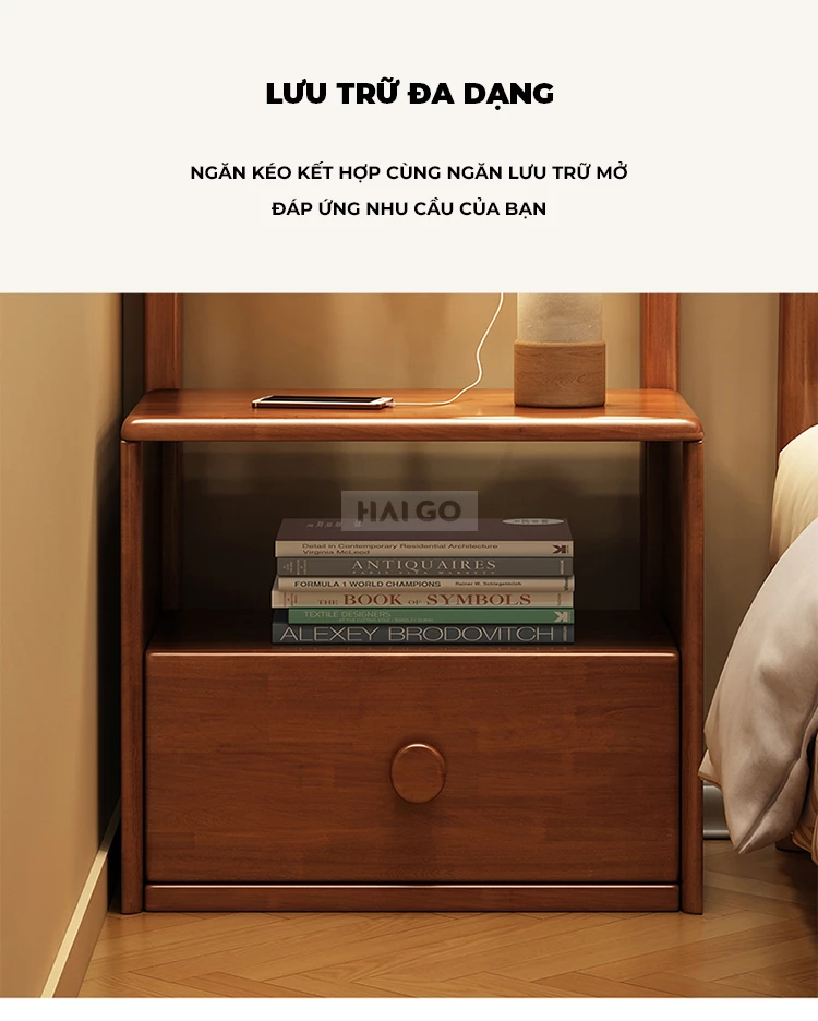 Kệ Đầu Giường Đa Năng Haigo KT369