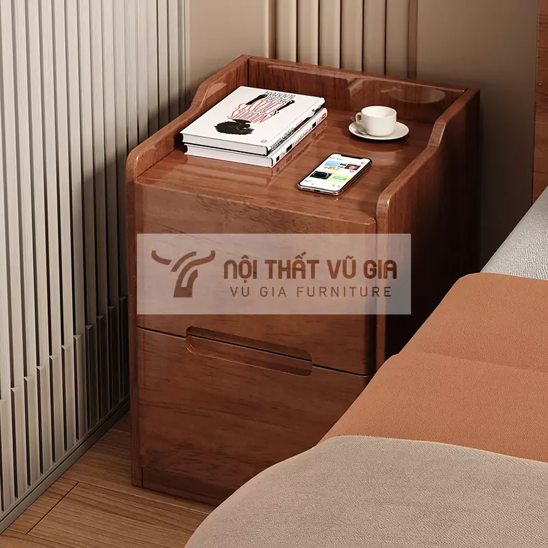 Kệ đầu giường gỗ tự nhiên cao cấp BR56