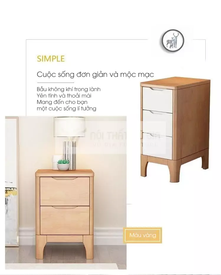 Kệ đầu giường thiết kế thanh lịch BR55