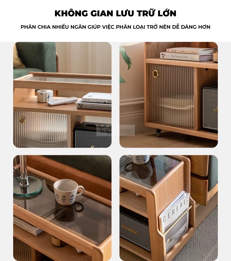 Kệ Di Động Gỗ Tự Nhiên Togismart CPK 034 – Sự kết hợp tinh tế giữa truyền thống và hiện đại. Thiết kế nhỏ gọn, tiện lợi, dễ dàng di chuyển, phù hợp với nhiều không gian. Chất liệu gỗ tự nhiên bền bỉ, mang đến vẻ đẹp sang trọng và ấm cúng.