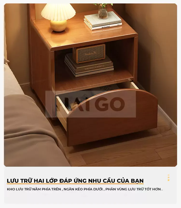 Kệ Gương Phong Cách Hiện Đại Gỗ Tự Nhiên Haigo TG081