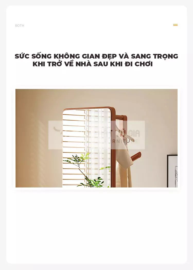 thiết kế tối ưu không gian của Kệ gương tích hợp bánh xe, di chuyển linh hoạt GTG6