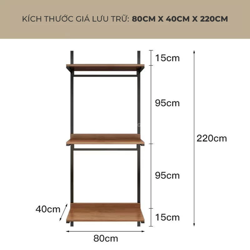 Kệ quần áo gỗ tự nhiên khung thép mạ kẽm chống gỉ OpenLiving OTA 011 mang đến sự bền bỉ và tiện ích. Chất liệu gỗ tự nhiên an toàn cho sức khỏe, khung thép mạ kẽm chống gỉ tăng độ bền, thiết kế hiện đại, phù hợp với mọi không gian sống. Lựa chọn lý tưởng cho gia đình bạn.