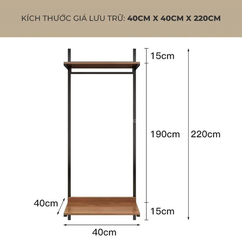 Kệ quần áo gỗ tự nhiên khung thép mạ kẽm chống gỉ OpenLiving OTA 011 mang đến sự bền bỉ và tiện ích. Chất liệu gỗ tự nhiên an toàn cho sức khỏe, khung thép mạ kẽm chống gỉ tăng độ bền, thiết kế hiện đại, phù hợp với mọi không gian sống. Lựa chọn lý tưởng cho gia đình bạn.