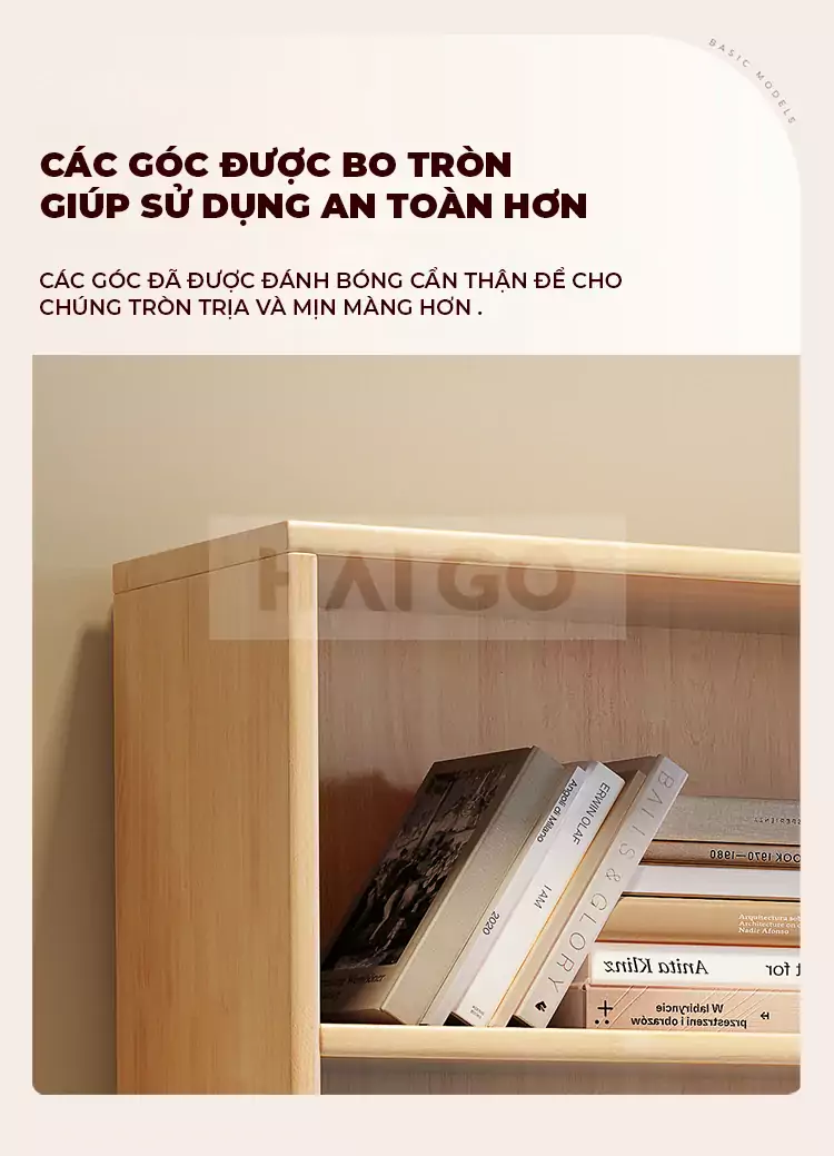 Kệ Sách Đa Năng Gỗ Tự Nhiên Haigo KS119