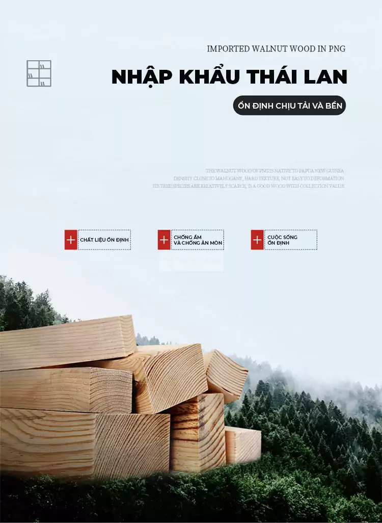chi tiết chất liệu của Kệ sách gỗ tự nhiên đa năng SD40