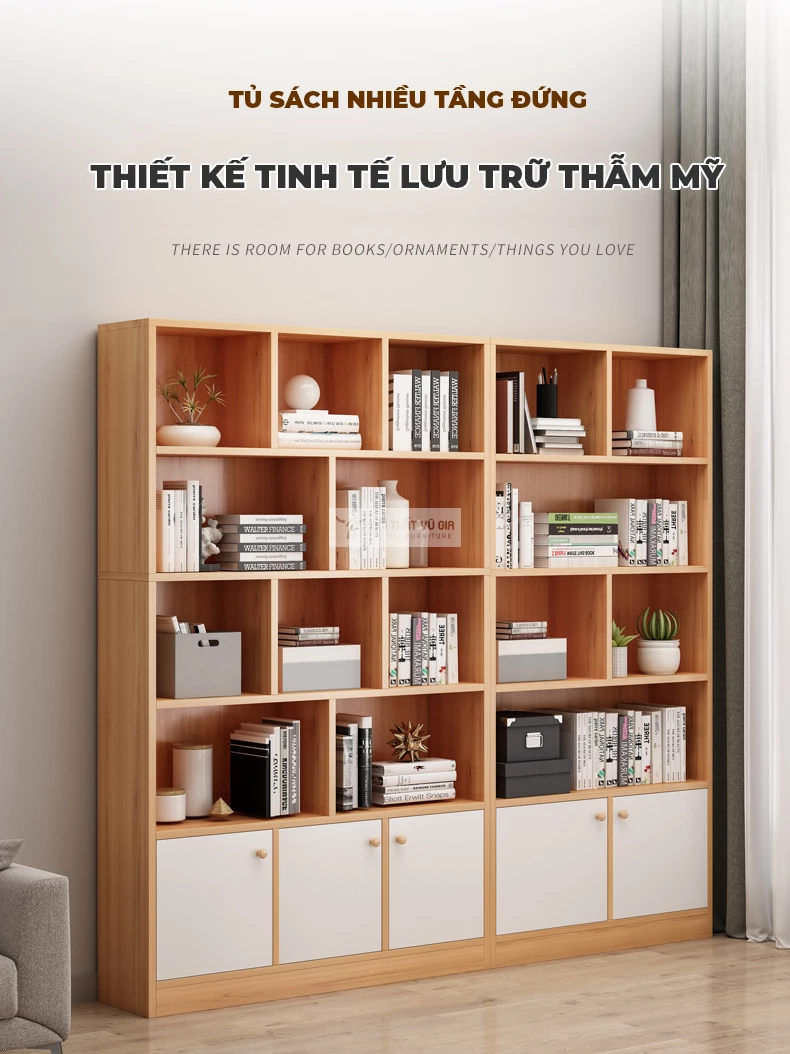 Kệ sách thiết kế nhiều ngăn lưu trữ SD95