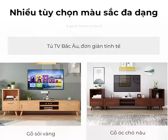 Kệ Tivi Đa Năng Gỗ Tự Nhiên Haigo KTV022