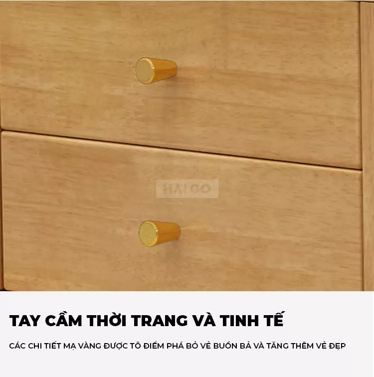 Kệ Tivi Gỗ Tự Nhiên Kết Hợp Haigo KTV173