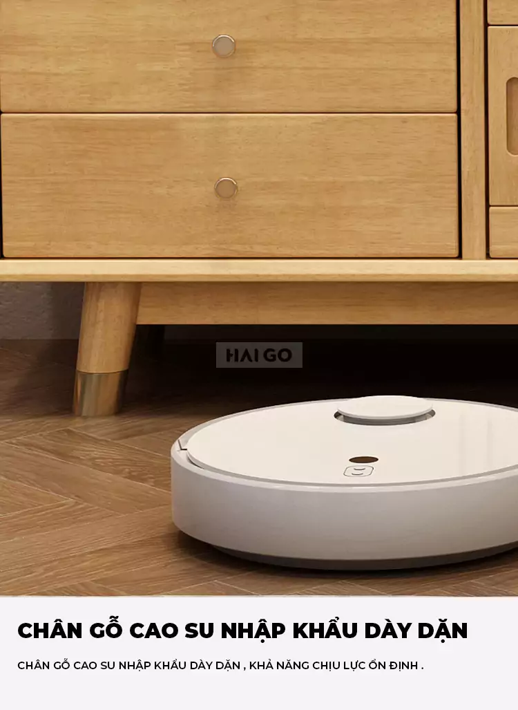 Kệ Tivi Gỗ Tự Nhiên Kết Hợp Haigo KTV173
