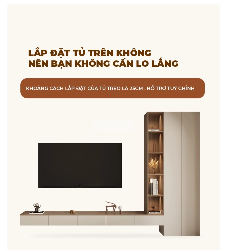 Kệ Tivi Kêt Hợp Hệ Tủ Hiện Đại Haigo KTV261