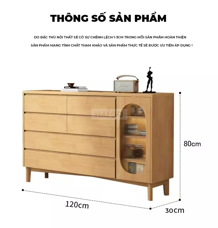 Kệ Tivi Kết Hợp Tủ Đựng Đồ Đa Năng Haigo KTV175
