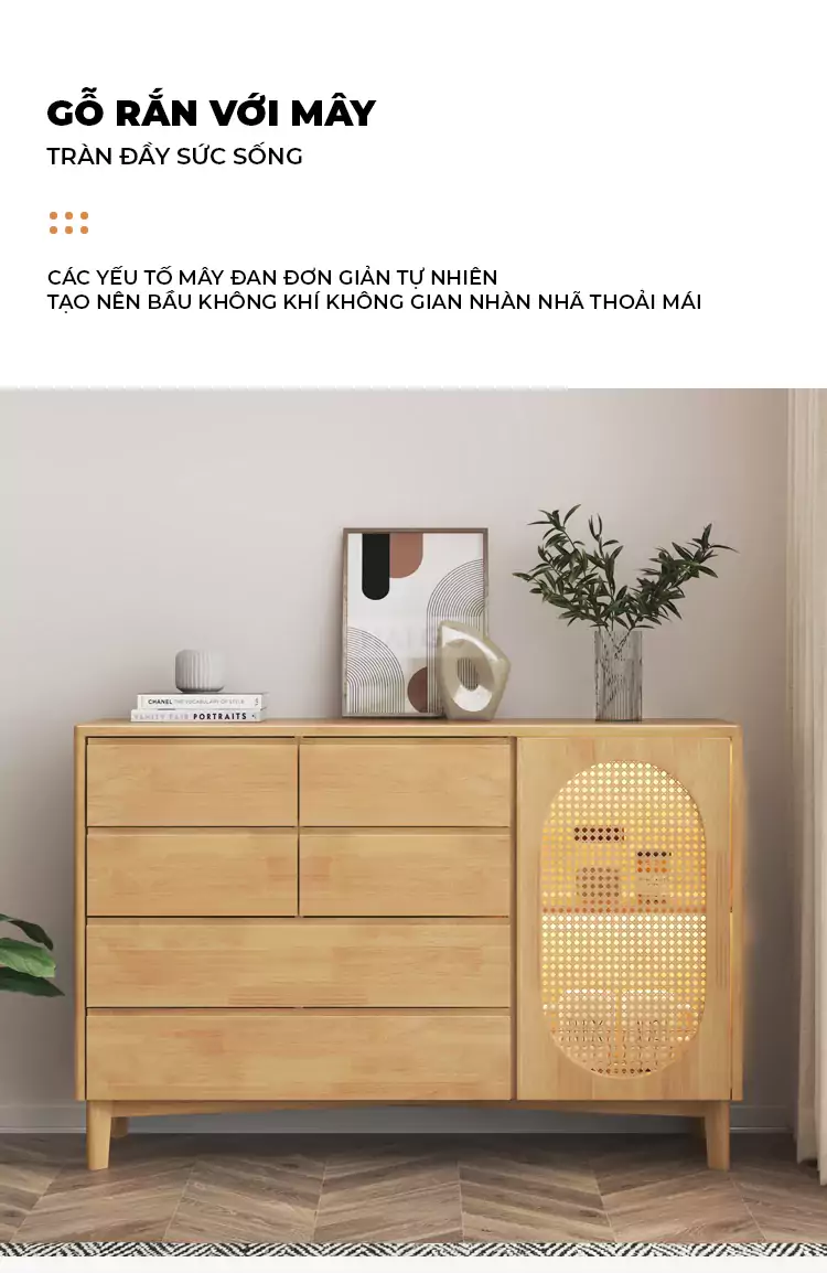 Kệ Tivi Kết Hợp Tủ Đựng Đồ Đa Năng Haigo KTV175