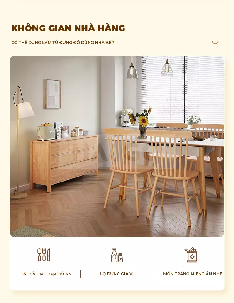 Kệ Tivi Phong Cách Bắc Âu Gỗ Tự Nhiên Haigo KTV107