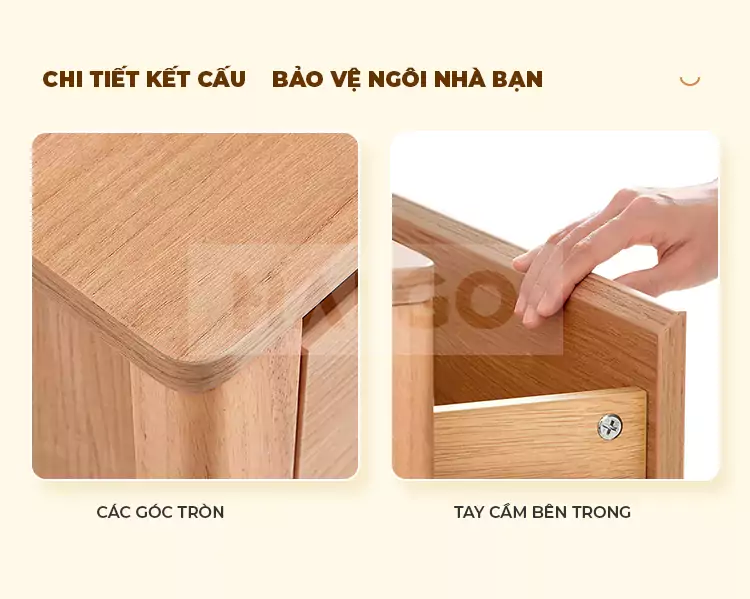 Kệ Tivi Phong Cách Bắc Âu Gỗ Tự Nhiên Haigo KTV107