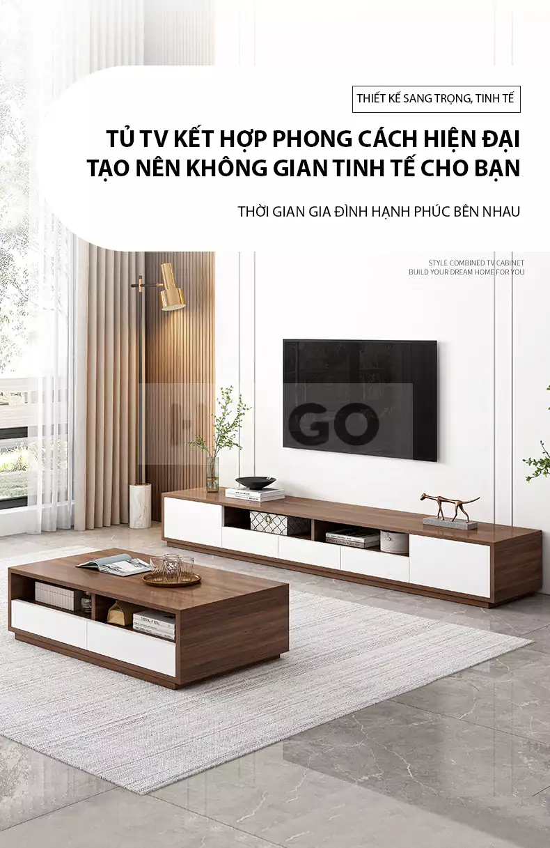 Kệ Tivi Phong Cách Hiện Đại Haigo KTV012