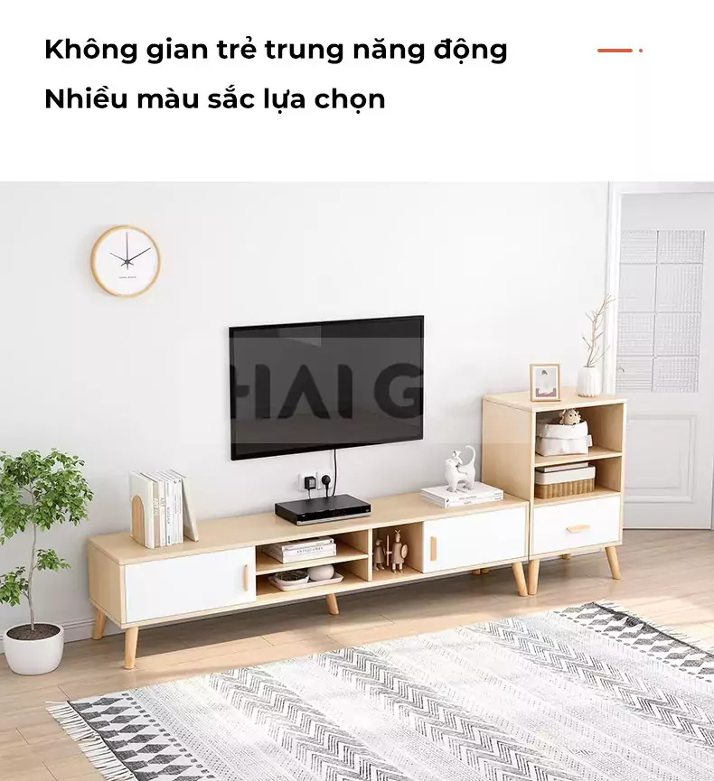 Kệ tivi Phong C&aacute;ch Hiện Đại Haigo KTV074