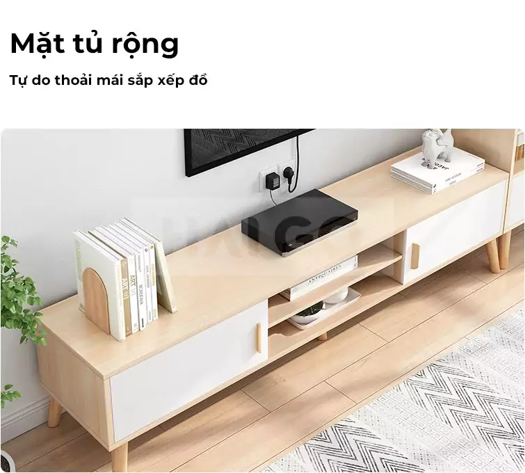 Kệ tivi Phong C&aacute;ch Hiện Đại Haigo KTV074