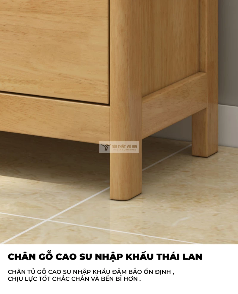 thiết kế bo góc mềm mại của Kệ tivi sàn gỗ tự nhiên thiết kế ngăn kéo đa năng LV70