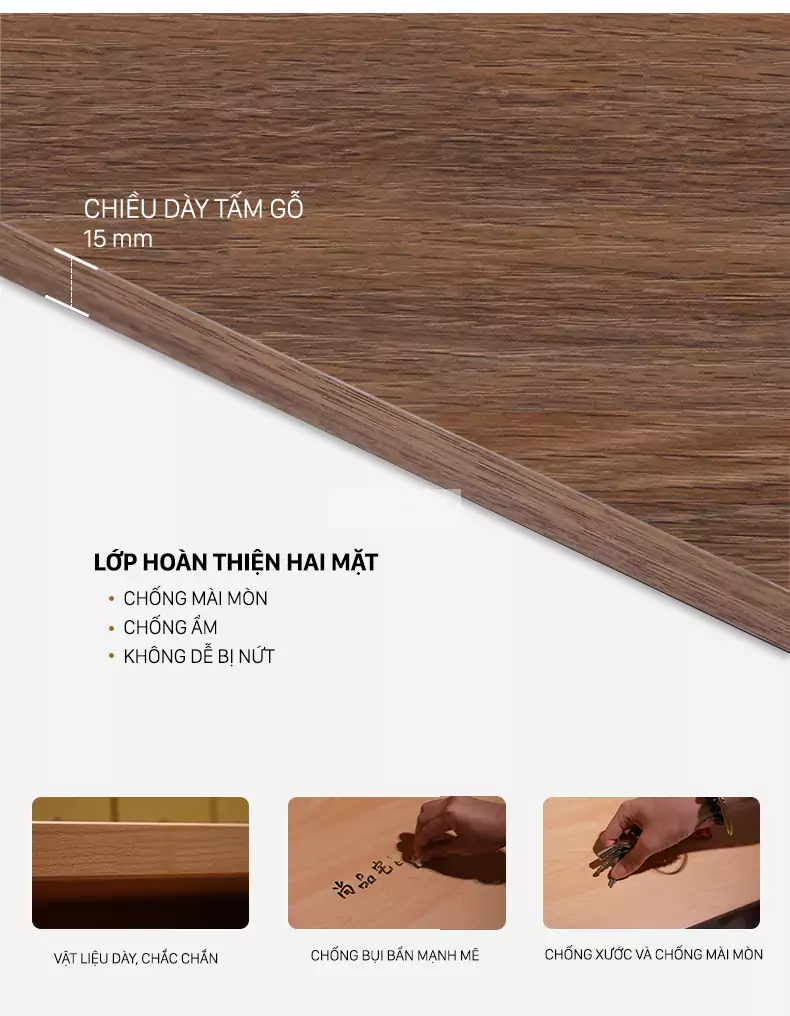 chi tiết chất liệu của Kệ tivi sàn kết hợp tủ và kệ treo LV31