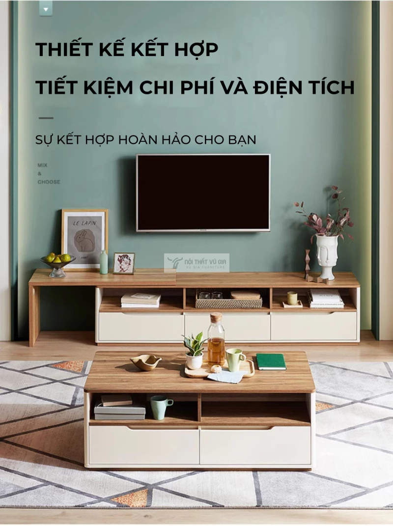 Kệ tivi sàn thiết kế hiện đại, thanh lịch LV54