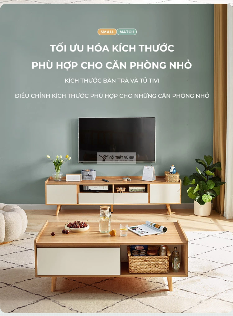 tối ưu không gian với Kệ tivi sàn tối giản, hiện đại LV53